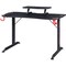 Lorell Gaming Desk, w/Monitor Shelf/Hooks, 48"x26"x36", Black LLR84393 - alternate 1